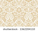 vector seamless damask gold... | Shutterstock .eps vector #1362204110
