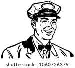 friendly service man 3   retro... | Shutterstock .eps vector #1060726379