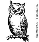 Winking Owl   Retro Clipart...