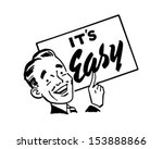 sign man   retro clip art... | Shutterstock .eps vector #153888866