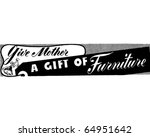 give mother a gift of furniture ... | Shutterstock .eps vector #64951642