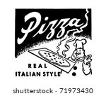Pizza   Retro Ad Art Banner