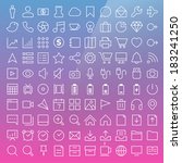 thin line icons set... | Shutterstock .eps vector #183241250