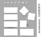 set of vector shadow effects  ... | Shutterstock .eps vector #103082873