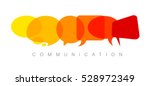 vector abstract communication... | Shutterstock .eps vector #528972349