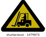 forklift truck sign illustration | Shutterstock .eps vector #1479873