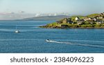 Small photo of LERWICK, SCOTLAND - September 5, 2023: Lerwick is the main town and port of the Shetland archipelago, Scotland. Lerwick has 7,000 residents, but 2 cruise ships easily doubles the population.