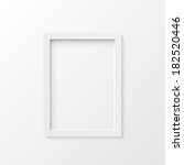 white picture frame... | Shutterstock . vector #182520446