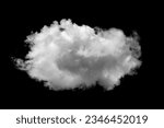 Small photo of Collections of separate white clouds on a black background have real clouds. White cloud isolated on a black background realistic cloud. white fluffy cumulus cloud isolated cutout on black background