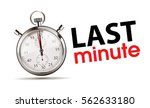 stopwatch concept   last minute ... | Shutterstock .eps vector #562633180