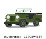 Jeep Vector Flat Illustration 