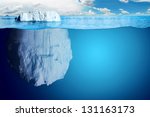 Underwater View Of Iceberg With ...
