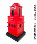 The Modern Postbox Isolated On...