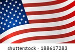 american flag. vector... | Shutterstock .eps vector #188617283