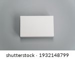 blank business card on gray... | Shutterstock . vector #1932148799