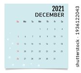 calendar template for 2021 year.... | Shutterstock .eps vector #1936122043