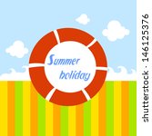 summer holiday red float | Shutterstock .eps vector #146125376