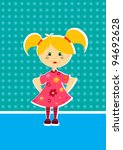 children with blonde hair | Shutterstock .eps vector #94692628