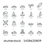 water transport icons  ... | Shutterstock .eps vector #1438620809
