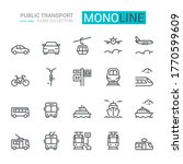 public transport icons  mix... | Shutterstock .eps vector #1770599609