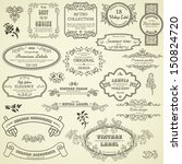set of vintage design elements | Shutterstock .eps vector #150824720