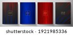 modern black  blue  red stripe... | Shutterstock .eps vector #1921985336