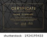 certificate template with... | Shutterstock .eps vector #1924195433