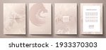elegant rose gold cover  frame... | Shutterstock .eps vector #1933370303