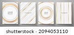premium stripe cover design set.... | Shutterstock .eps vector #2094053110