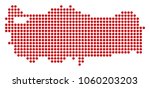 dotted turkey map. vector... | Shutterstock .eps vector #1060203203