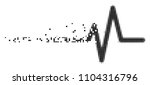 Dissolved Pulse Dot Vector Icon ...