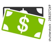 dollar banknotes icon from... | Shutterstock . vector #288207269