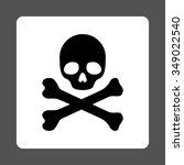 dead vector icon. style is flat ... | Shutterstock .eps vector #349022540