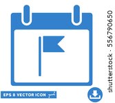 flag calendar day icon. vector... | Shutterstock .eps vector #556790650