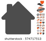 House Icon With Bonus Love...