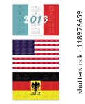 original set of calendars with... | Shutterstock .eps vector #118976659