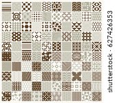 graphic ornamental tiles... | Shutterstock . vector #627426353