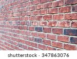 Fragment Of Brown Brick Wall...