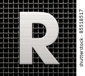 Letter R From Metal Net...