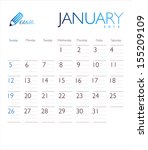 Vector Calendar 2014 January