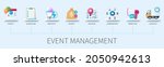 event management banner with... | Shutterstock .eps vector #2050942613