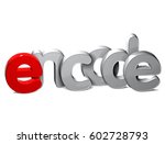 3d word encode over white... | Shutterstock . vector #602728793