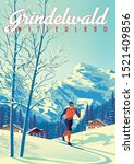 Grindelwald Travel Poster With...