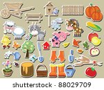 agriculture   big set of the ... | Shutterstock . vector #88029709
