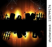 halloween background with... | Shutterstock .eps vector #110799176