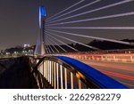 Small photo of Hyderabad, INDIA - October 24, 2022 : Durgam Cheruvu bridge at Hitech city, Hyderabad, is the fourth most populous city and sixth most populous urban agglomeration in India.