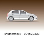 car from the side   illustration | Shutterstock .eps vector #104522333