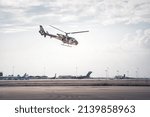 Military Helicopter Performing...