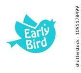 early bird icon. discount... | Shutterstock .eps vector #1095178499