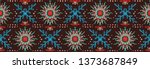 seamless floral pattern.... | Shutterstock .eps vector #1373687849